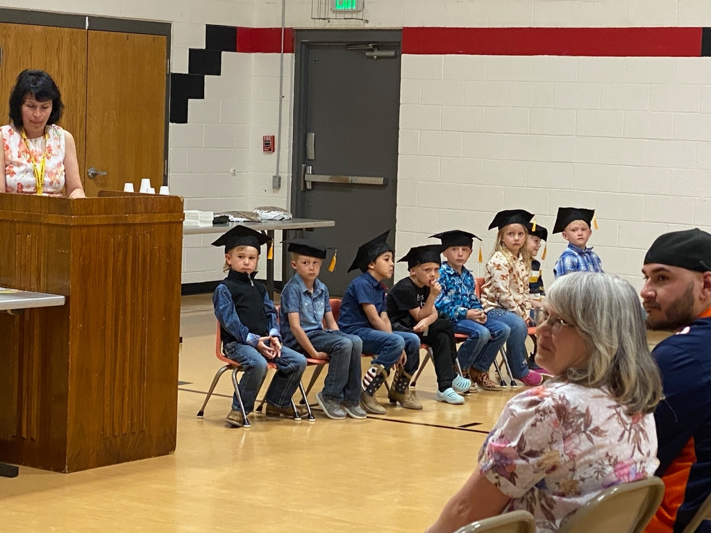 The kindergarten class at graduation. 