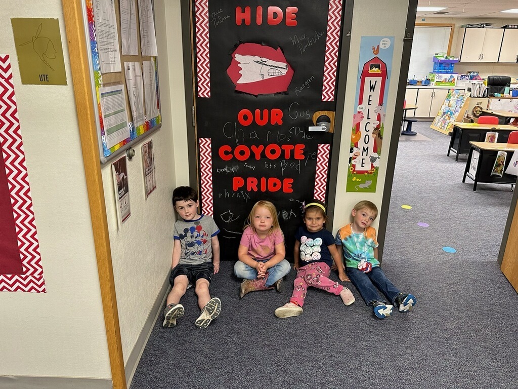 The preschoolers showed off their work.