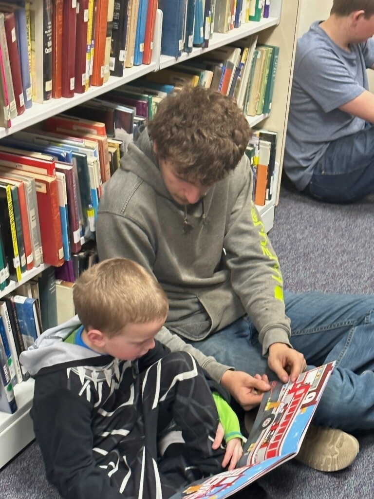 Donavon read with Gus.